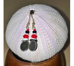 Boucles d'oreilles : perles du Zanzibar 1