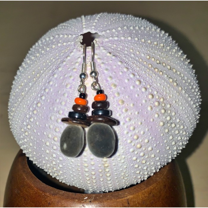 Boucles d'oreilles : perles du Zanzibar 2