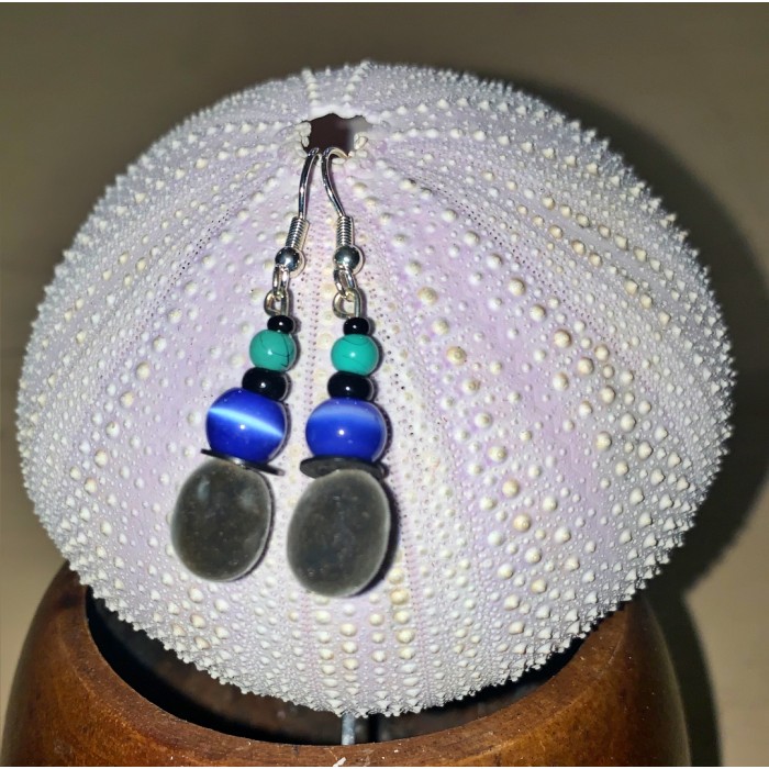 Boucles d'oreilles : perles du Zanzibar 3