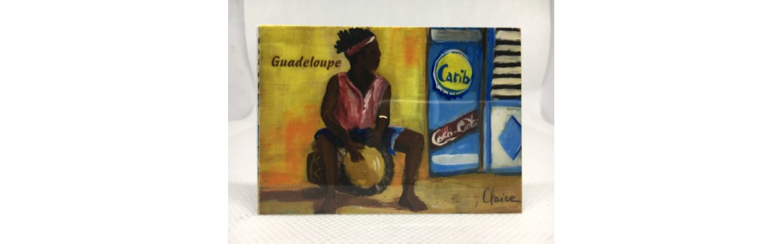 Magnets aimants artiste peintre Guadeloupe